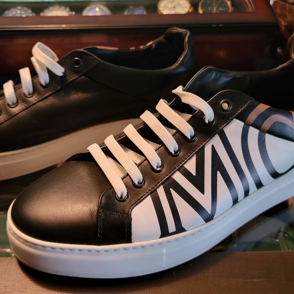 Men's MCM Black, White, GOLD Sneakers 11